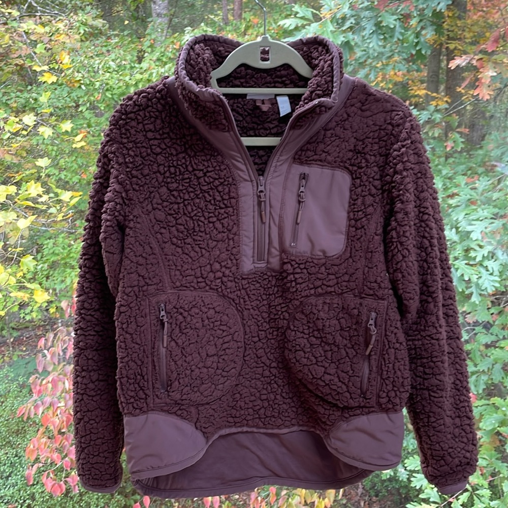Zella Sherpa Fleece half zip